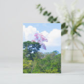 Roze boom Venezolaanse Oerwoud Landschap Briefkaart (Staand voorkant)