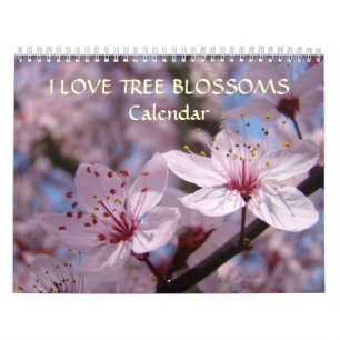 Roze boombloesems Witte bloesems Apple Kalender