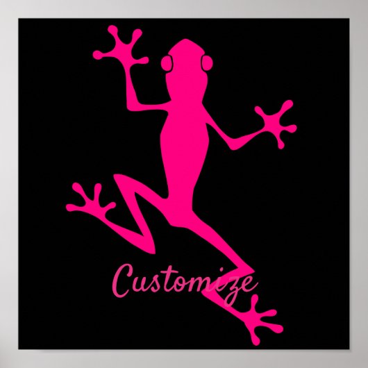 Roze boomkikker Thunder_Cove Poster (Voorkant)