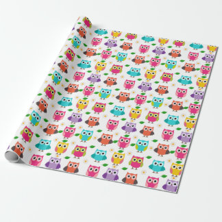 Roze boomkorren cadeaupapier