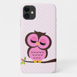 roze boomkorren iPhone 11 hoesje