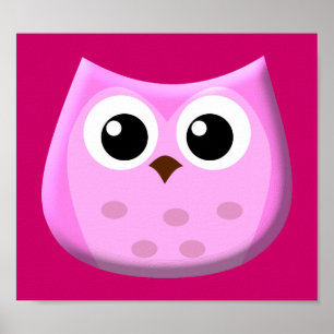 Roze boomkorren poster
