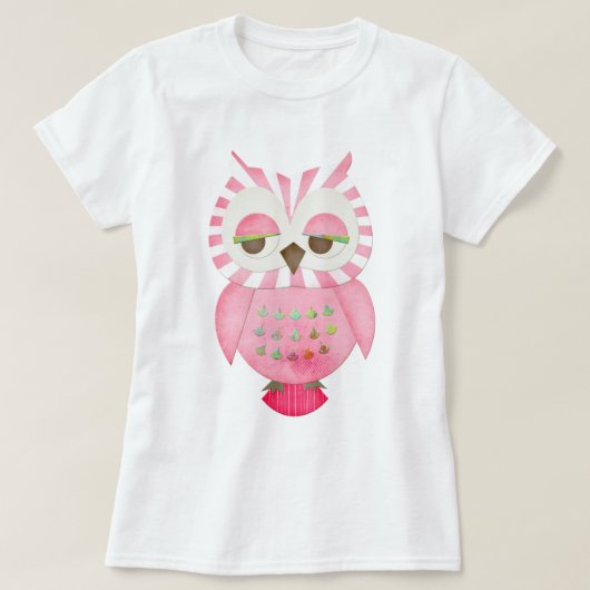 Roze boomkorren t-shirt (Design voorkant)