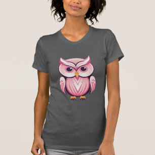 Roze boomkorren t-shirt