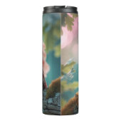 Roze boomkorren thermosbeker (Achterkant)