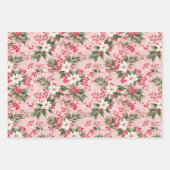 roze boompatroon inpakpapier vel (Voorkant 2)