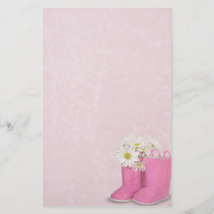 Roze Boots Briefpapier