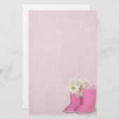 Roze Boots Briefpapier (Voorkant / Achterkant)