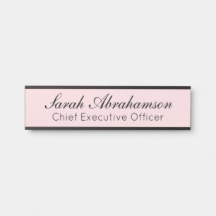  roze Bord - Kantoor Deurteken Deurbordje