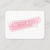 ROZE Borstel Dank u & Korting Visitekaartje (Voorkant)