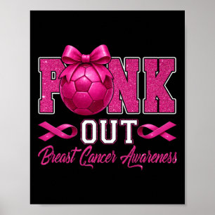 Roze borstkanker bewustzijn Coquette Bow En Poster