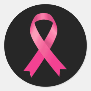 Roze Borstkanker Bewustzijn Vrouwen Mannen Kindere Ronde Sticker