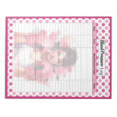 Roze borstkanker Bloeddruk log Notitieblok (Voorkant)