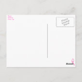 Roze borstkanker voor zuster Briefkaart (Achterkant)