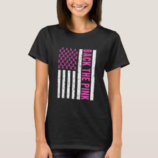 Roze borstkankermarkering t-shirt