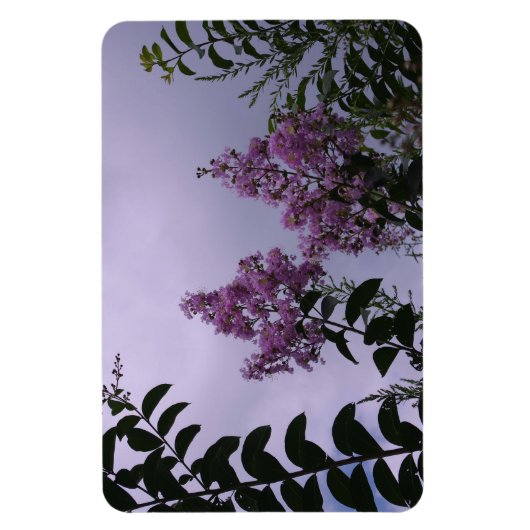 Roze bos bloemen magneet (Verticaal)