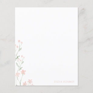 Roze botanische aangepaste naam op maat