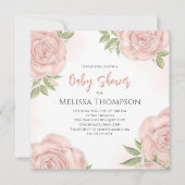 Roze botanische Baby Rose Bouquet QR Code (Voorkant)