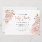 Roze botanische Baby Rose Bouquet QR Code (Voorkant)