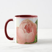 Roze botanische Rosebud koffie Mok (Links)