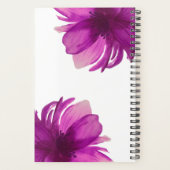 Roze botanische Waterverf Planner (Achterkant)