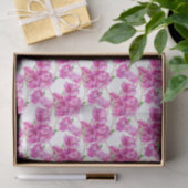 Roze bougainvillea botanische waterverf tissuepapier (Geschenk)