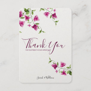 Roze Bougainvillea Flower Bedankt