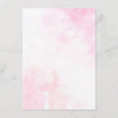 Roze Bougainvillea Tropisch Bos Trouwdouche Menu (Achterkant)