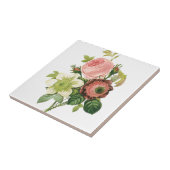 Roze Bouquet Tegeltje (Zijkant)