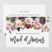 Roze, Bourgogne en vijgenbloemmeisje (Voorkant / Achterkant)