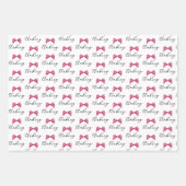 Roze Bow 12 Foto Collage Afstuderen Patterns Inpakpapier Vel (Voorkant 2)