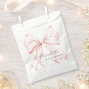 Roze Bow Baby shower Favoriet Bag Bedankzakje