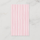 Roze Bow Baby shower Luier Raffle Enclosure Kaart (Achterkant)