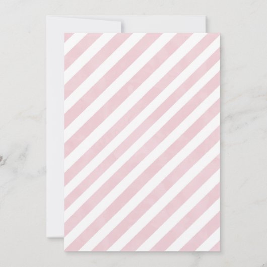 Roze Bow Baby shower Meisje Invitation Kaart (Achterkant)