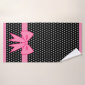 Roze Bow Badhanddoek (Badhanddoek)