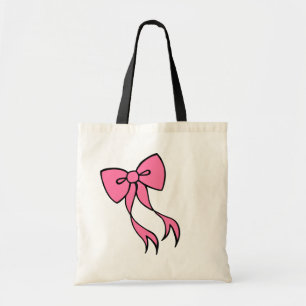 Roze Bow-Canvas tas