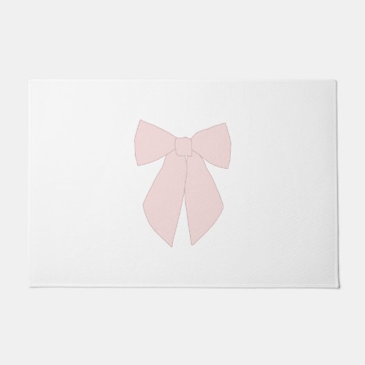 Roze Bow Coquette Deurmat (Voorkant)