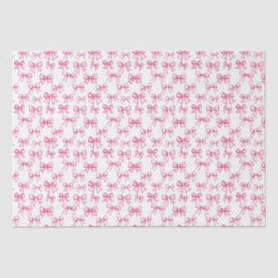 Roze Bow Coquette Esthetische Baby shower Verjaard Tissuepapier