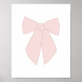 Roze Bow Coquette Poster (Voorkant)