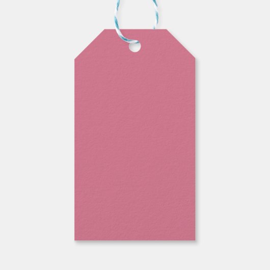 Roze Bow Douche Favoriet Gift Label Cadeaulabel (Achterkant)