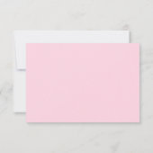 Roze Bow Elegant RSVP Response Kaart (Achterkant)