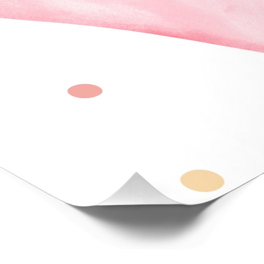 Roze Bow Gepersonaliseerde Aangepaste Naam Poster Perfect Poster (Hoek)