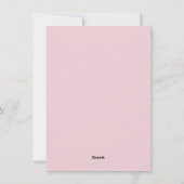 Roze Bow Groene Garland Gingham Kerstmis Foto Feestdagenkaart (Achterkant)