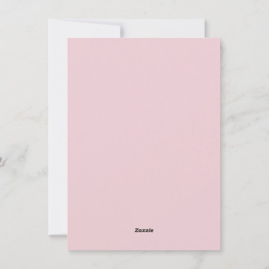 Roze Bow Groene Garland Gingham Kerstmis Foto Feestdagenkaart (Achterkant)