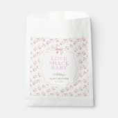 Roze Bow Love Shack Meisje Baby shower Bedankzakje (Voorkant)