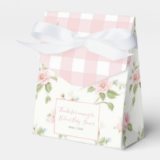 Roze Bow Meisje Preppy Southern Baby shower Bedankdoosjes
