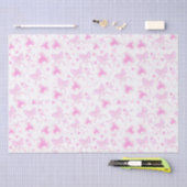 Roze Bow Patroon Kawaii Harten en linten Tissuepapier (Craft)