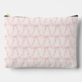Roze Bow Print, Schattige en Coquette Accessoire P Etui (Voorkant)