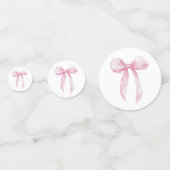 Roze Bow Table Confetti (Achterkanten)