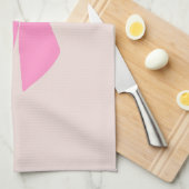 Roze bow theedoek (Quarter Fold)